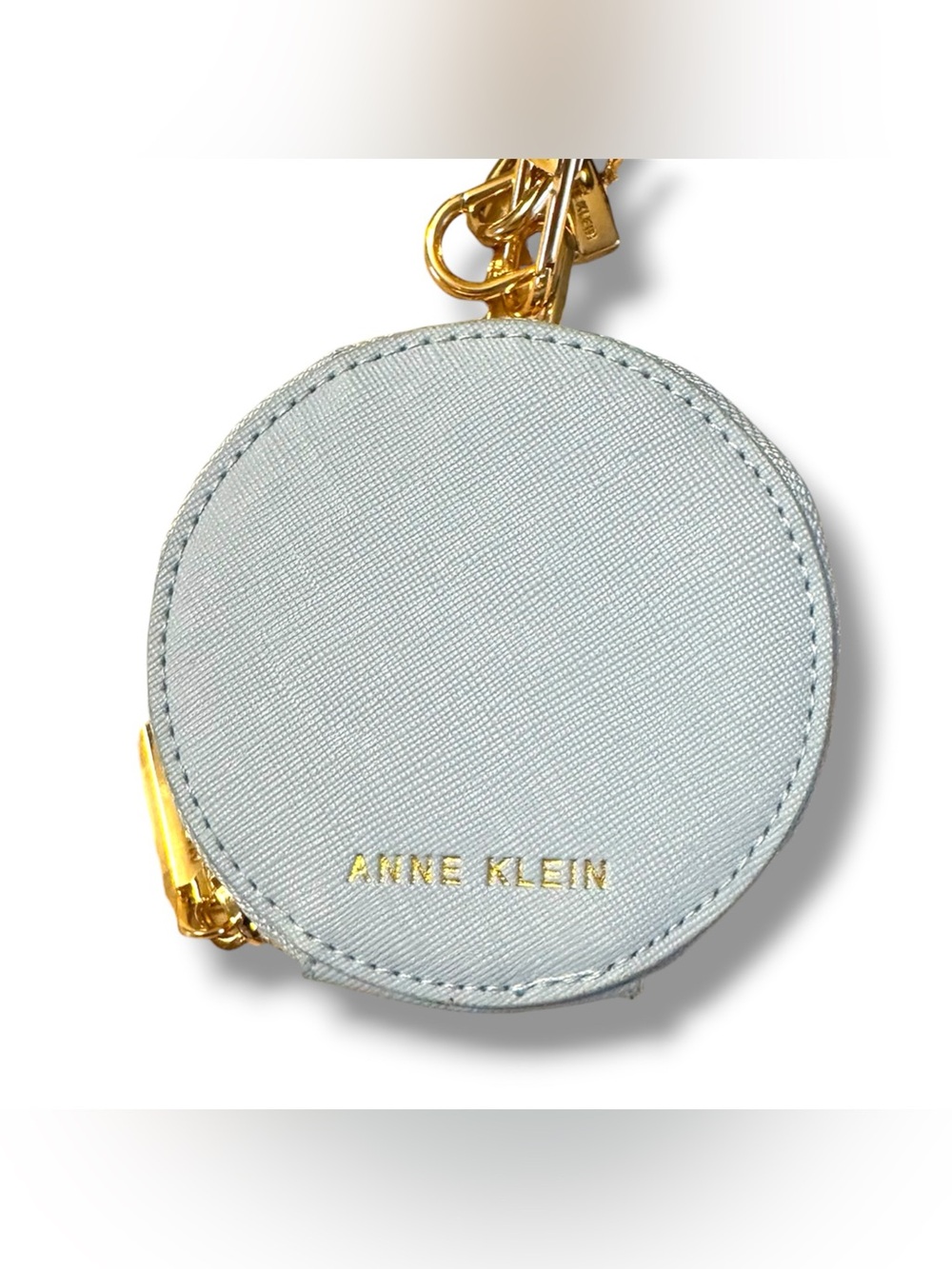 Anne Klein 3pc Baby Blue Crossbody Bag with Card Holder and Coin Pouch - Picture 2 of 7